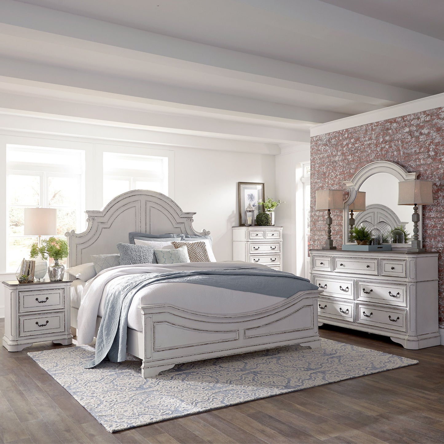Magnolia Manor - Panel Bedroom Set - Hornell Furniture Outlet