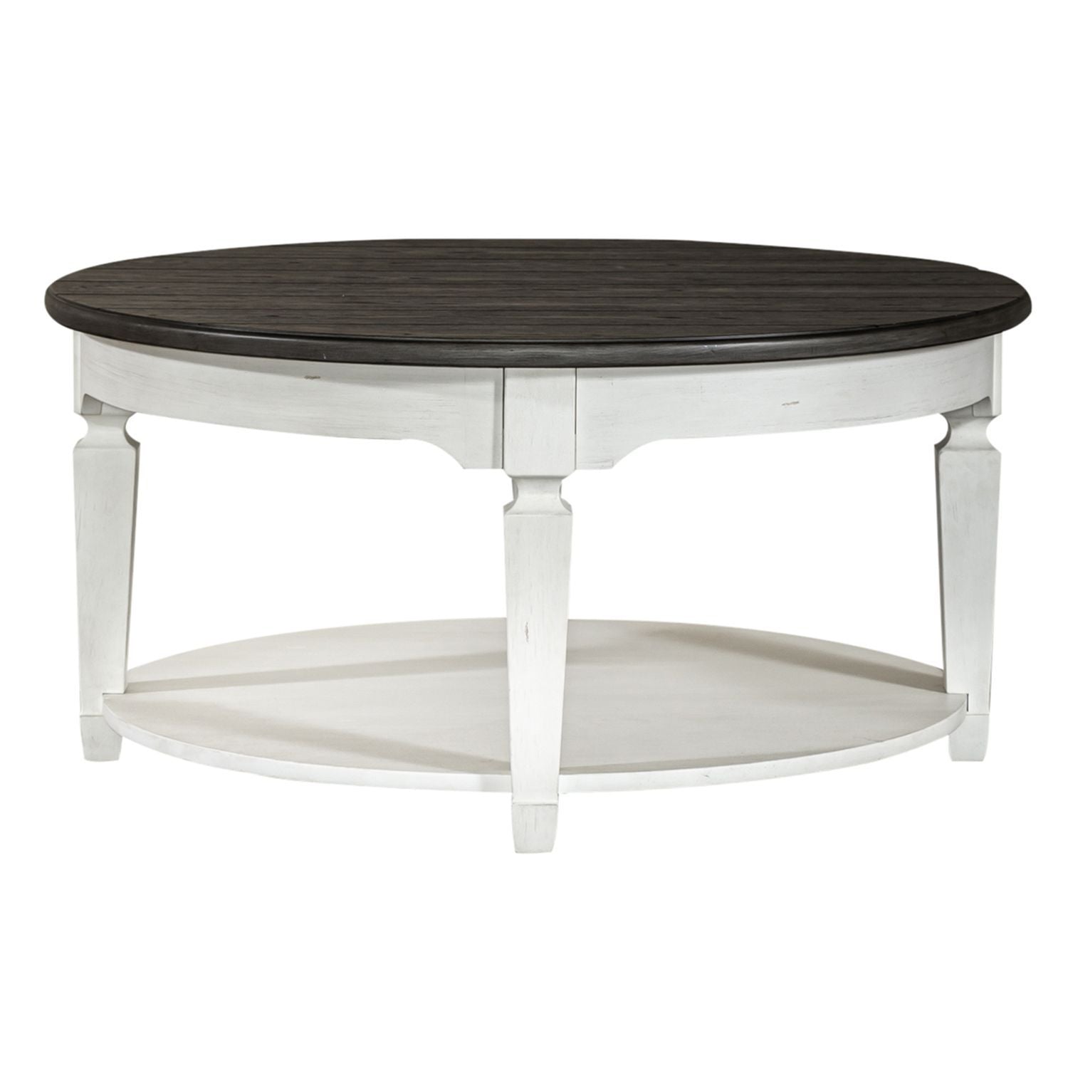 Allyson Park - Round Cocktail Table - White - Hornell Furniture Outlet