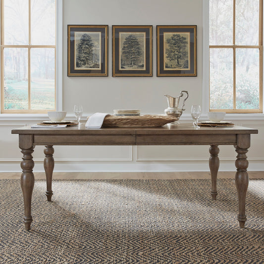 Americana Farmhouse - Wood Rectangular Leg Table - Light Brown - Hornell Furniture Outlet