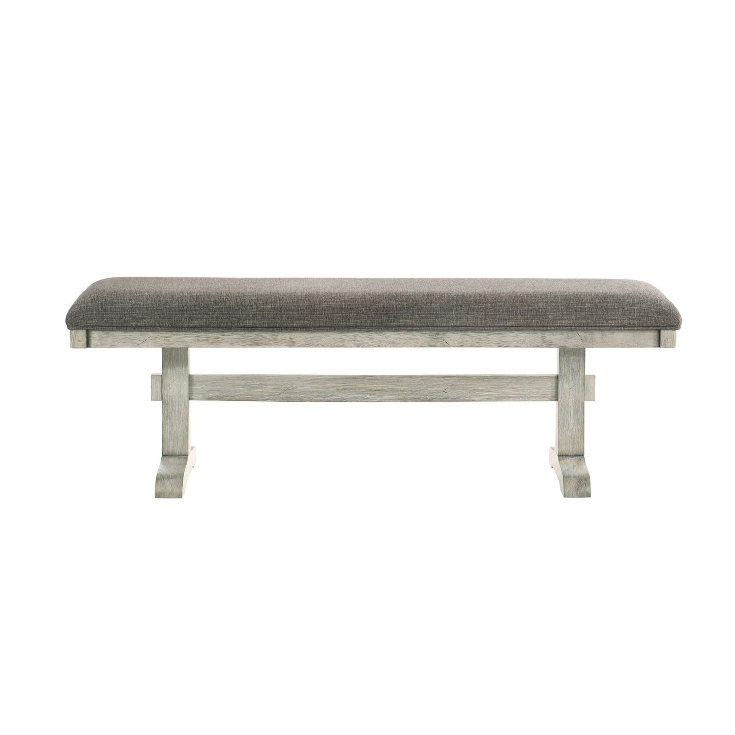 Hallendale - Upholstered Dining Bench (RTA) - White - Hornell Furniture Outlet