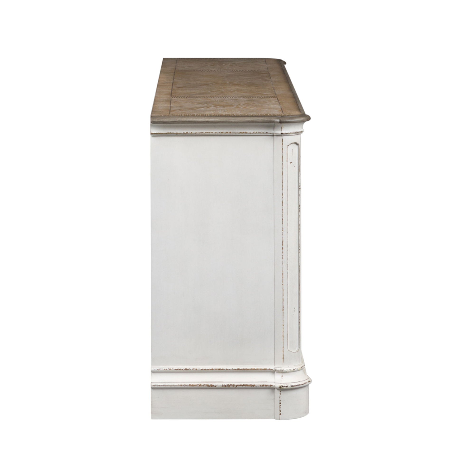 Magnolia Manor - 4 Doors TV Console - White - Hornell Furniture Outlet