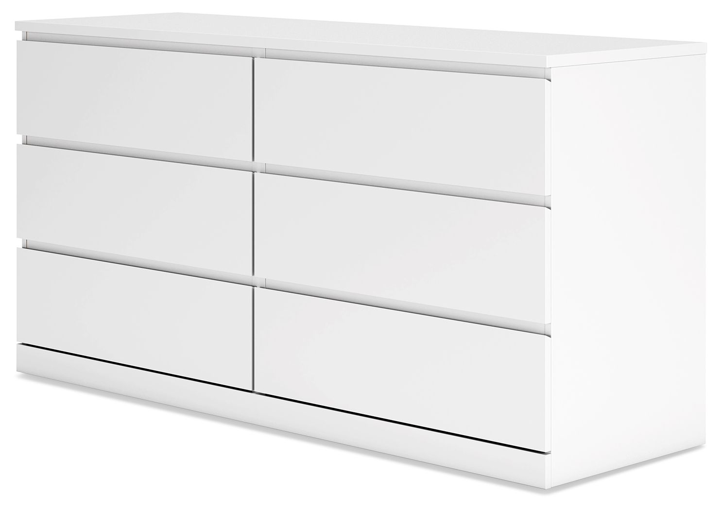 Onita - White - Six Drawer Dresser - Hornell Furniture Outlet