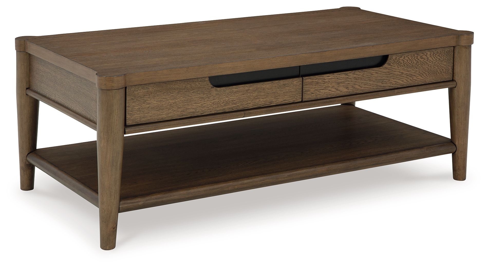 Roanhowe - Brown - Rectangular Cocktail Table - Hornell Furniture Outlet