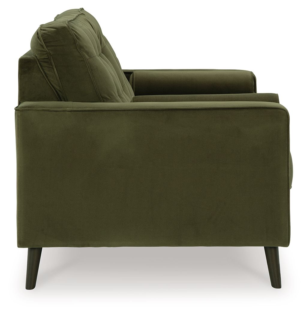 Reveon Lakes - Olive - Loveseat - Hornell Furniture Outlet