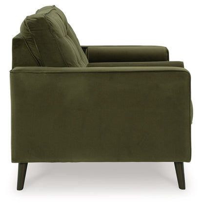 Reveon Lakes - Olive - Loveseat - Hornell Furniture Outlet