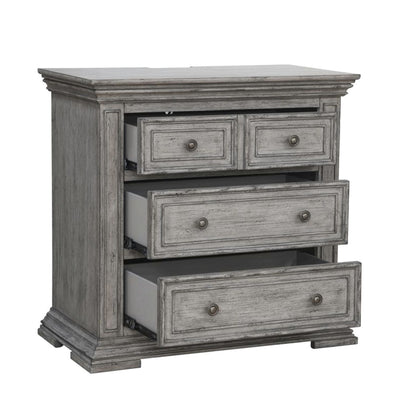 Big Valley - Bedside Chest With Charging Station - Hornell Furniture Outlet