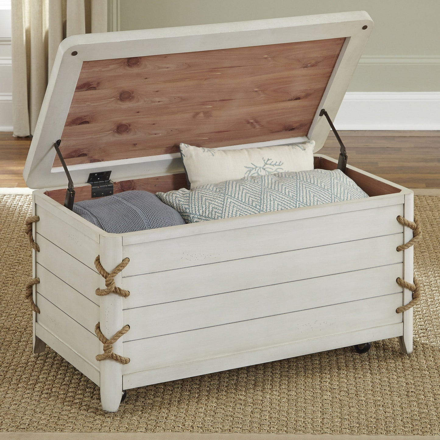 Dockside - Storage Trunk - White - Hornell Furniture Outlet