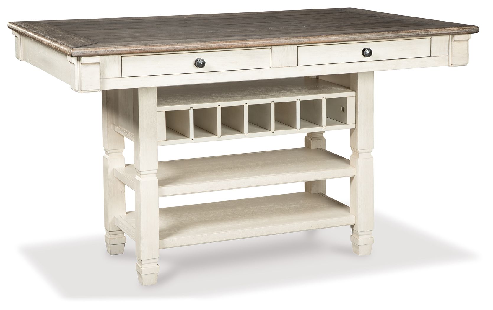 Bolanburg - Rectangular Dining Room Counter Table - Beige - Hornell Furniture Outlet