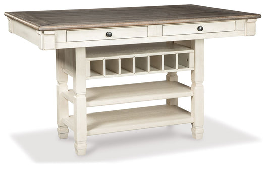 Bolanburg - Rectangular Dining Room Counter Table - Beige - Hornell Furniture Outlet