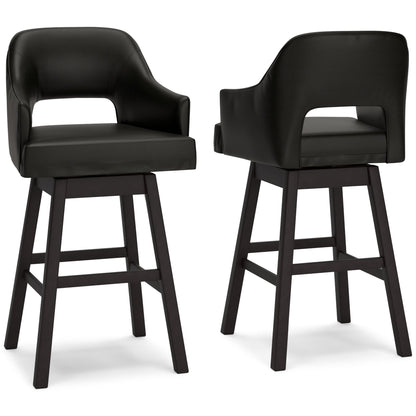 Tallenger - Upholstered Swivel Barstool (Set of 2) - Hornell Furniture Outlet