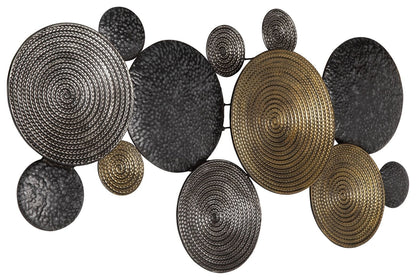 Emsley - Metallic / Black / Gray - Wall Decor - Hornell Furniture Outlet