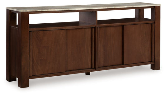 Tobinville - Dark Brown - Accent Cabinet - Hornell Furniture Outlet