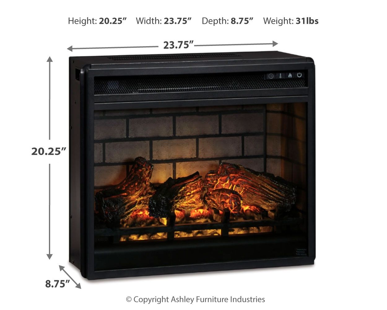 Willowton - Entertainment Center With Fireplace Option - Hornell Furniture Outlet
