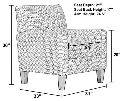 Lewiston - Accent Chair - Graphite - Hornell Furniture Outlet
