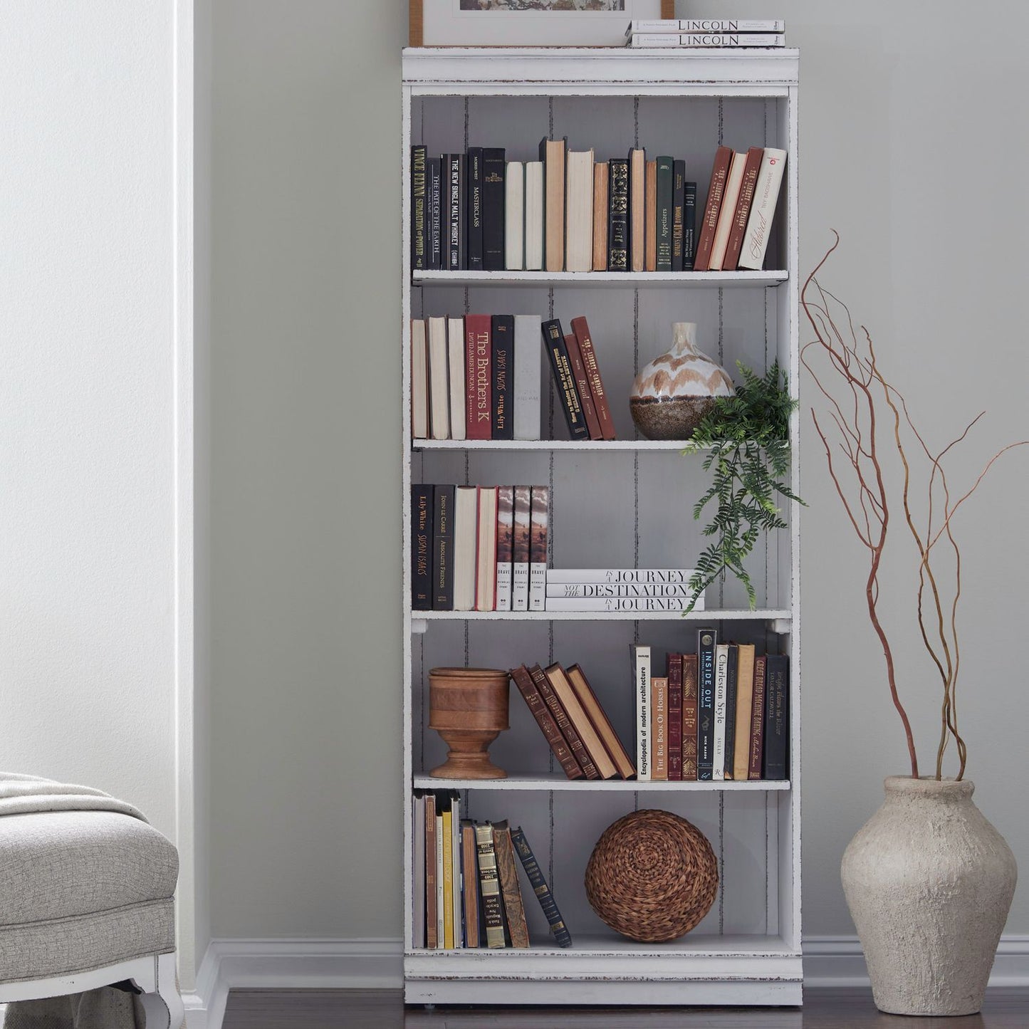 Magnolia Manor - Bookcase (RTA) - Hornell Furniture Outlet