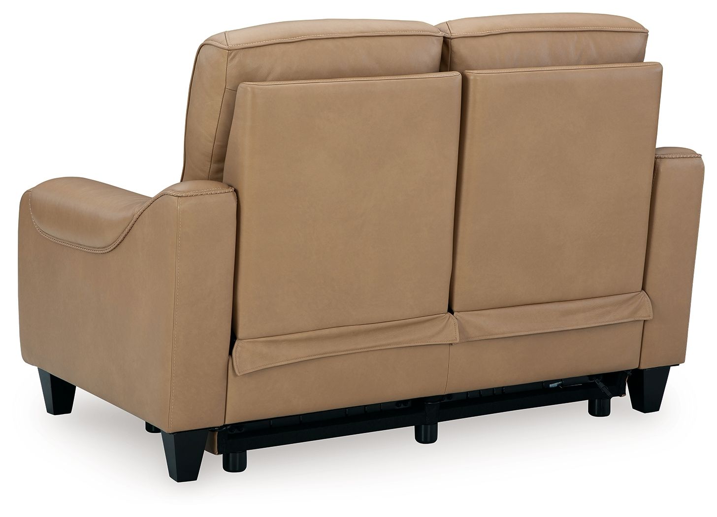 Mosswell - Power Reclining Loveseat With Adj Headrest - Toffee - Hornell Furniture Outlet