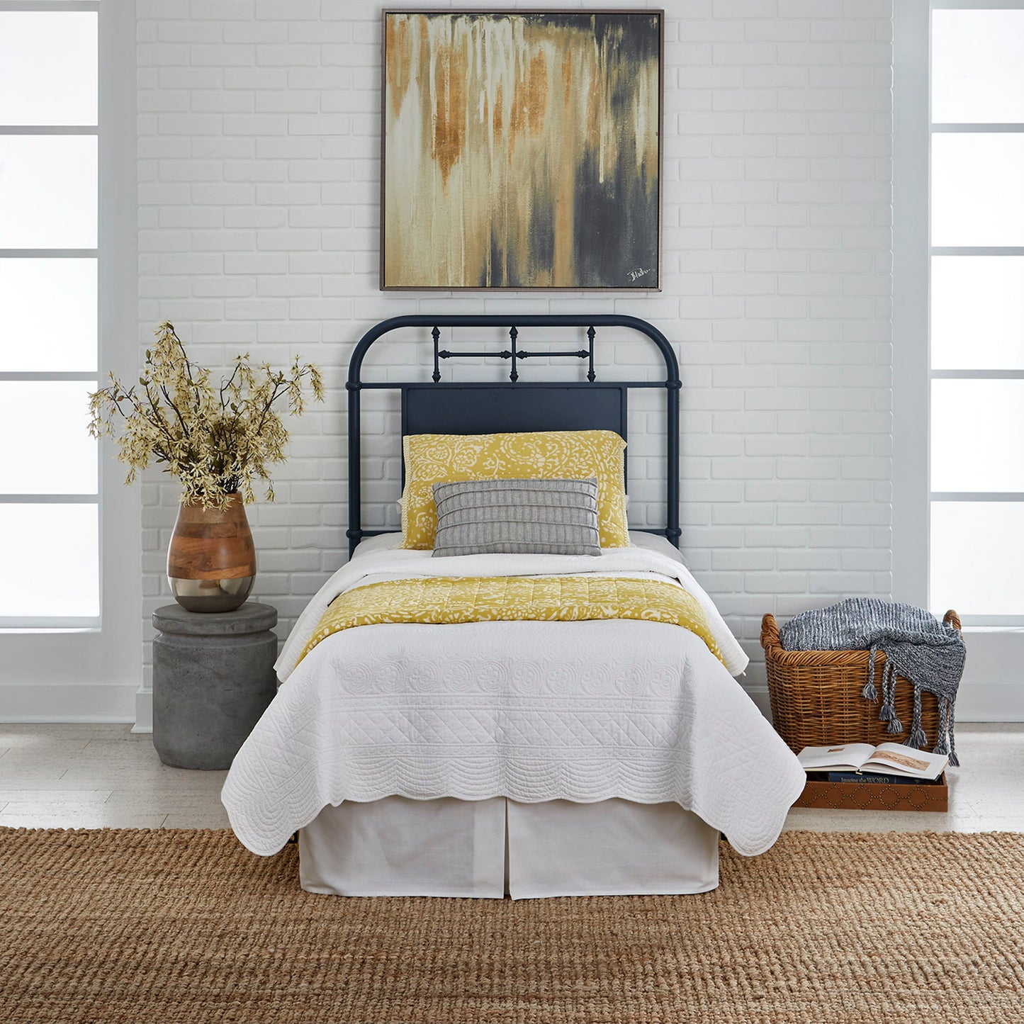Vintage Series - Metal Headboard - Hornell Furniture Outlet