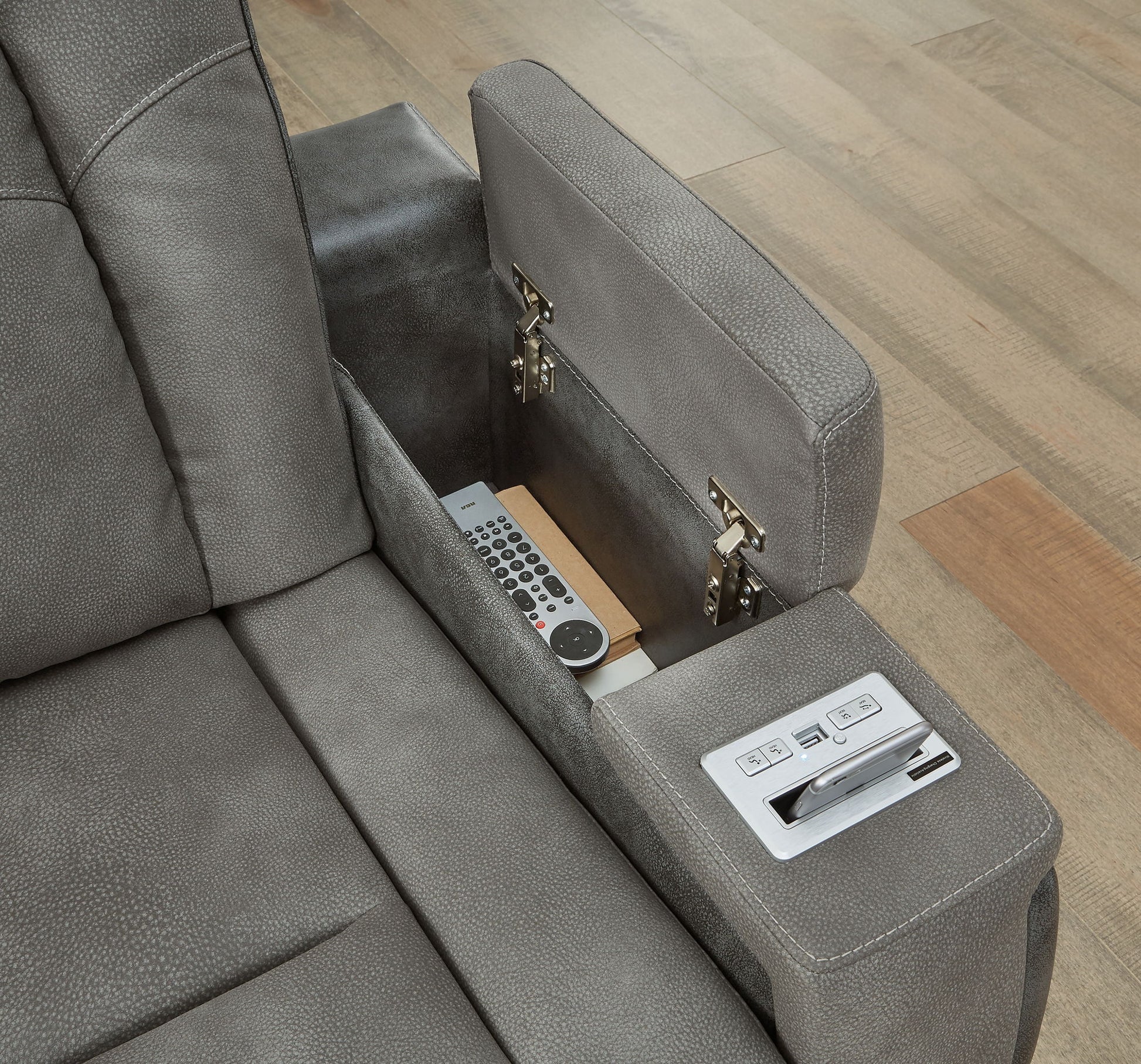 Next - gen Durapella - Pwr Recliner/Adj Headrest - Hornell Furniture Outlet