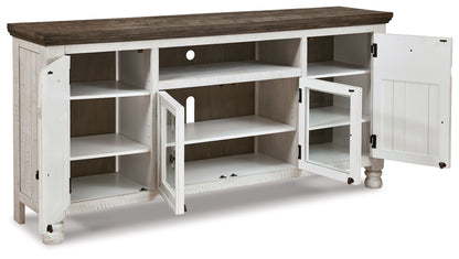Havalance - Extra Large TV Stand - 4 Doors - Brown / Beige - Hornell Furniture Outlet