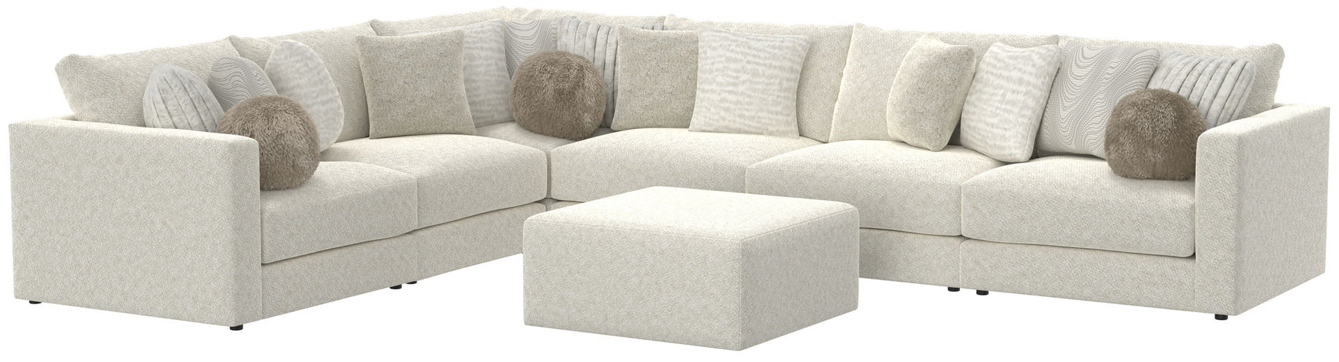 Ritzy - Modular Sofa And Included Cocktail Ottoman - Hornell Furniture Outlet
