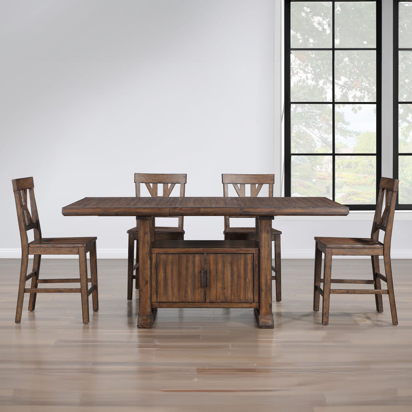 Auburn - Counter Stool (Set of 2) - Dark Brown - Hornell Furniture Outlet