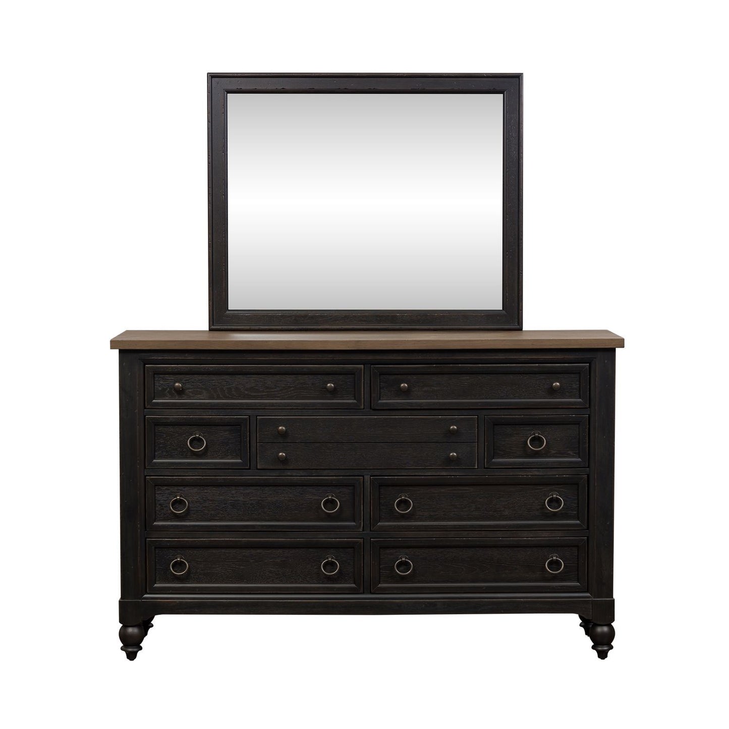 Americana Farmhouse - Dresser & Mirror - Hornell Furniture Outlet