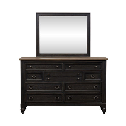 Americana Farmhouse - Dresser & Mirror - Hornell Furniture Outlet