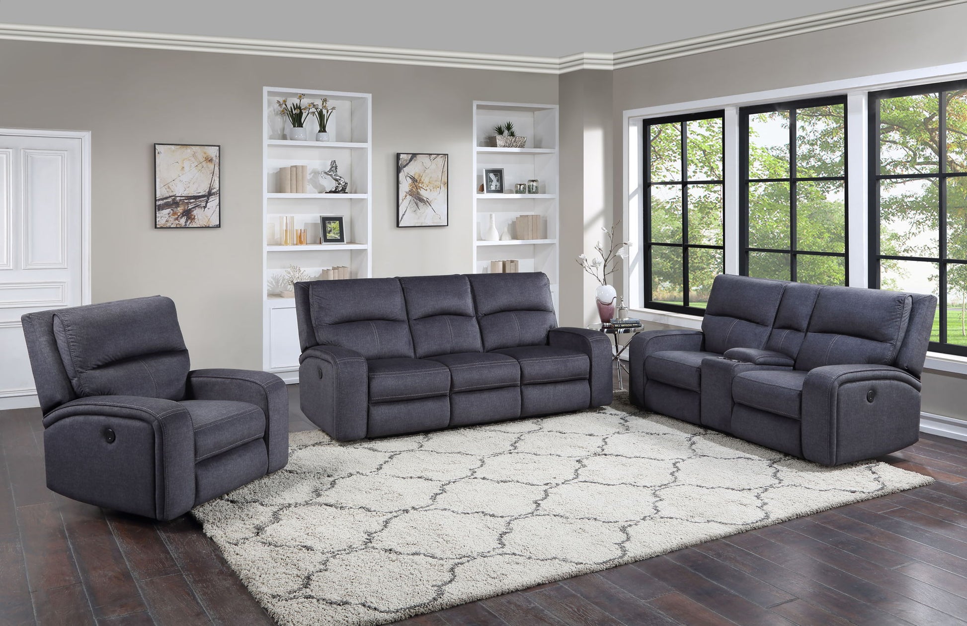 Lovell - Power Reclining Living Room Set - Hornell Furniture Outlet