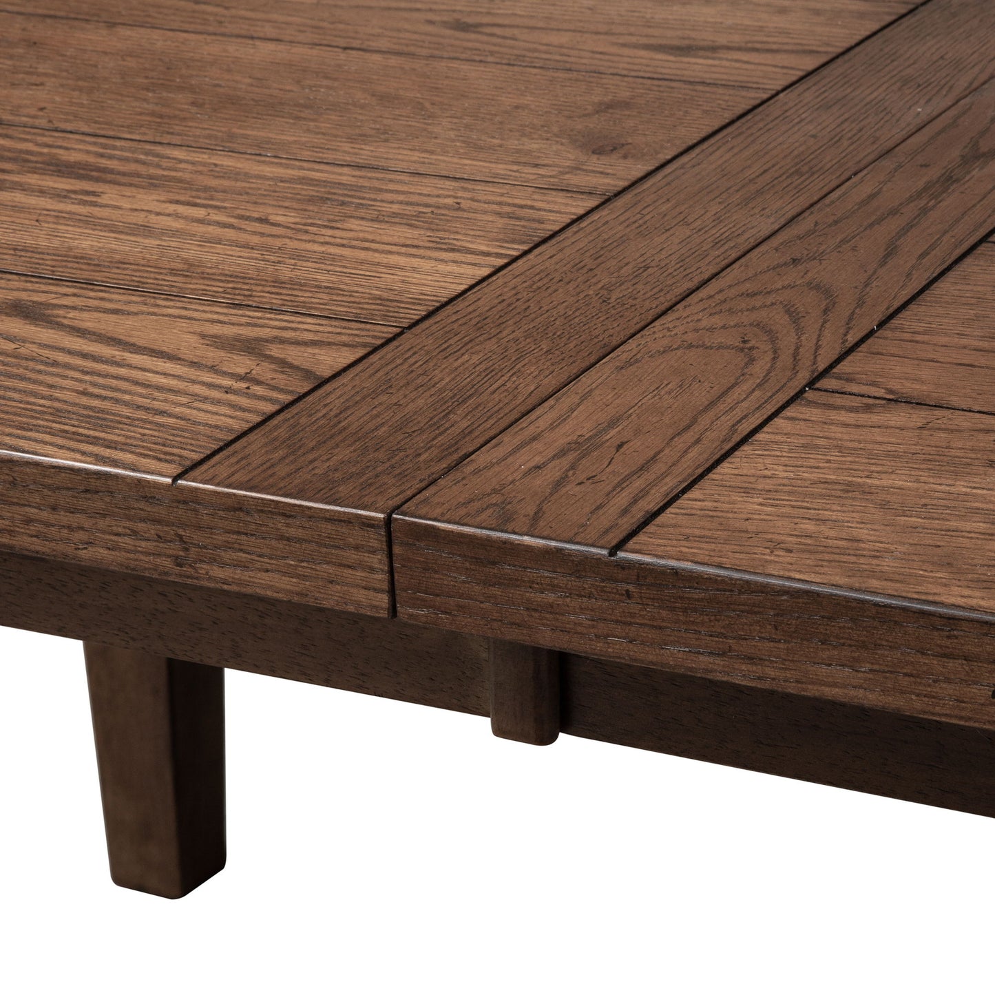 Hearthstone Ridge - Rectangular Leg Table - Dark Brown - Hornell Furniture Outlet