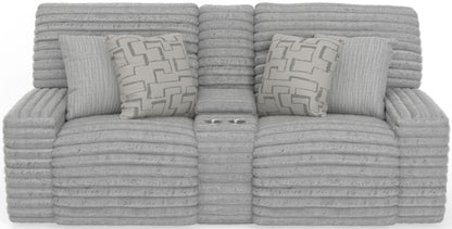 Lynx - Power Reclining Console Loveseat With Zero Gravity - Hornell Furniture Outlet