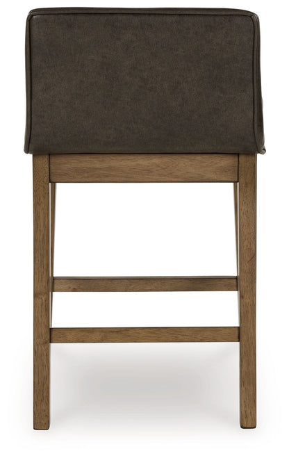 Cabalynn - Two - tone Brown - Upholstered Barstool (Set of 2) - Hornell Furniture Outlet
