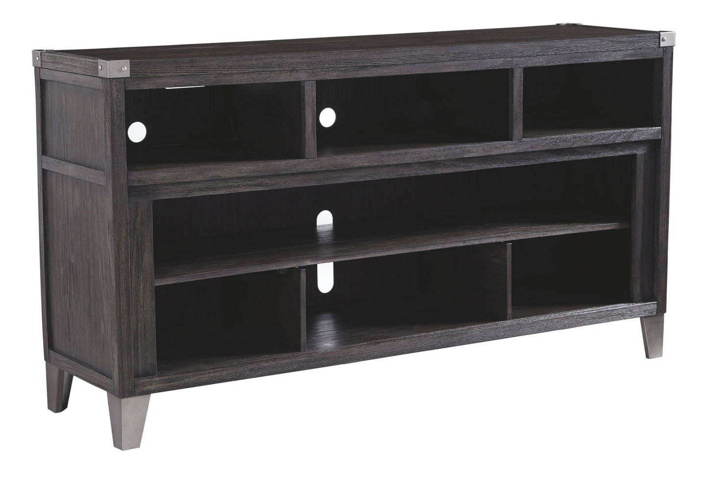 Todoe - Gray - LG TV Stand w/Fireplace Option - Hornell Furniture Outlet