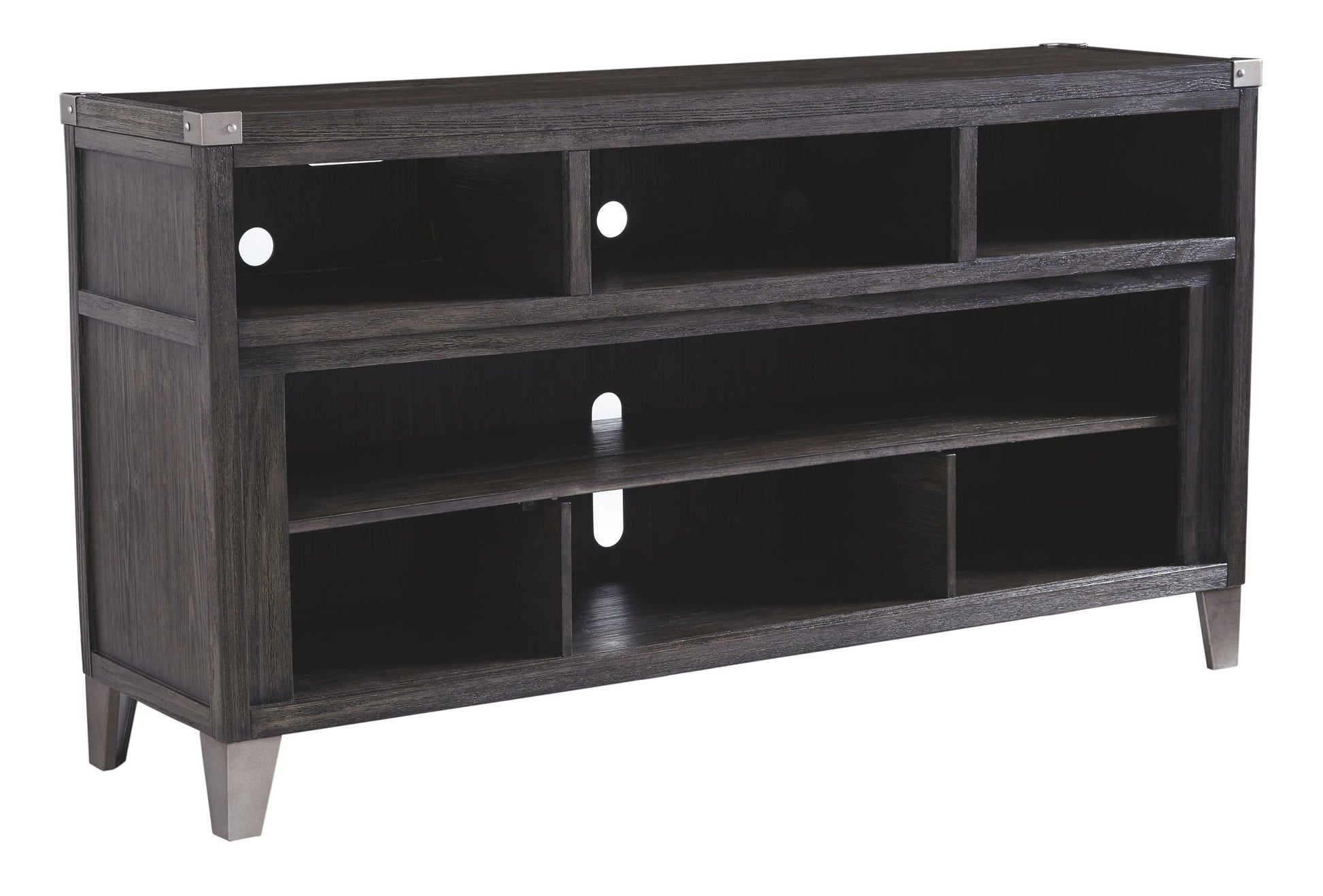 Todoe - Gray - LG TV Stand w/Fireplace Option - Hornell Furniture Outlet
