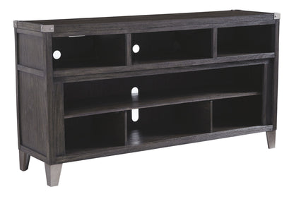 Todoe - Gray - LG TV Stand w/Fireplace Option - Hornell Furniture Outlet