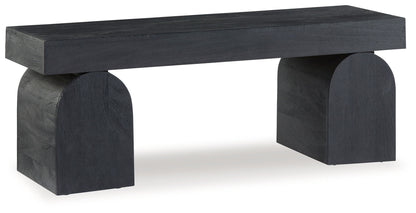 HoLGrove - Black - Accent Bench - Hornell Furniture Outlet