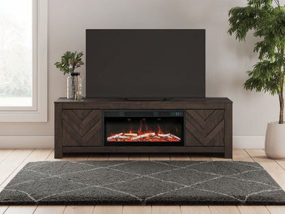 Cayboni - LG TV Stand With Fireplace Option - Hornell Furniture Outlet