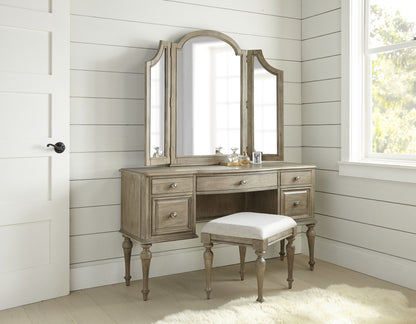 Highland Park - Vanity And Mirror And Bench - Hornell Furniture Outlet