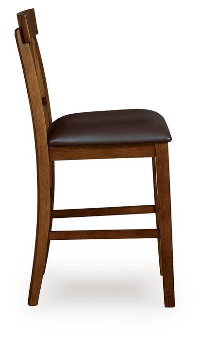 Ralene - Upholstered Barstool (Set of 2) - Medium Brown - Hornell Furniture Outlet