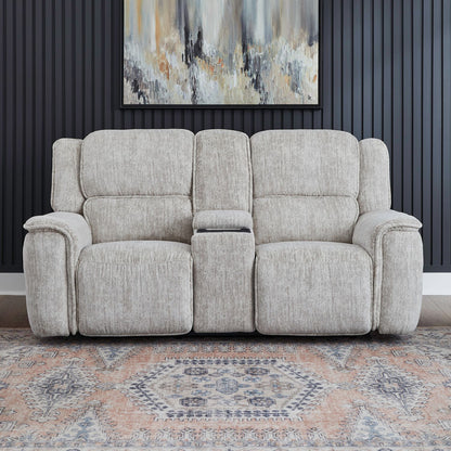 Clayton - Loveseat With Console P3 & ZG - Galactic Parchment - Hornell Furniture Outlet