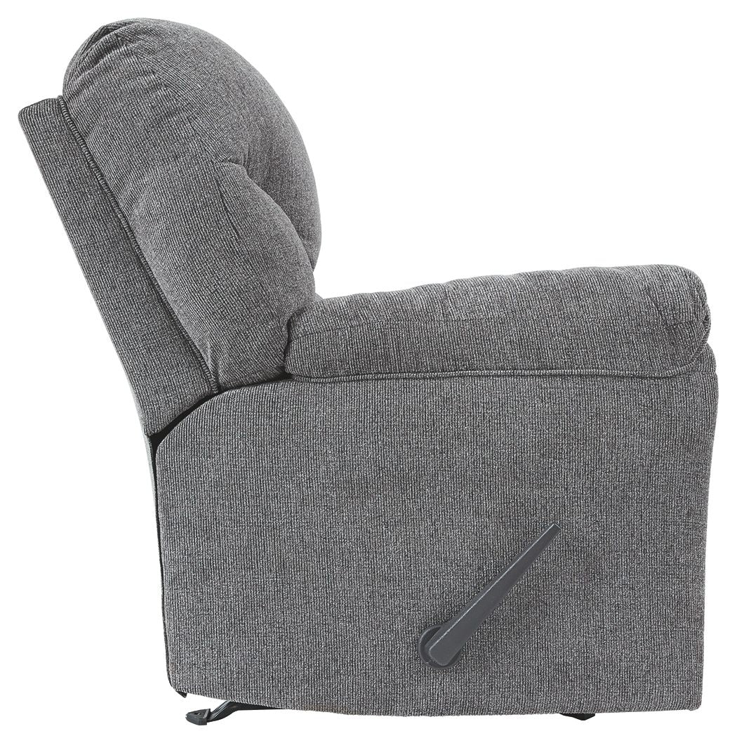 Allmaxx - Pewter - Rocker Recliner - Hornell Furniture Outlet