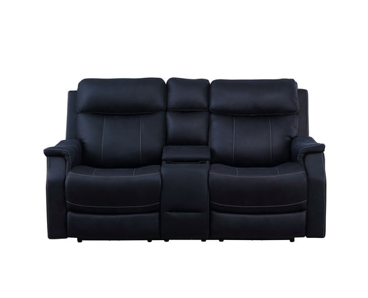 Valencia - Power Reclining Console Loveseat - Hornell Furniture Outlet