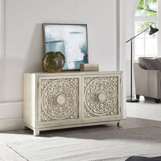 Sundance - 2 Door Accent Cabinet - White - Hornell Furniture Outlet