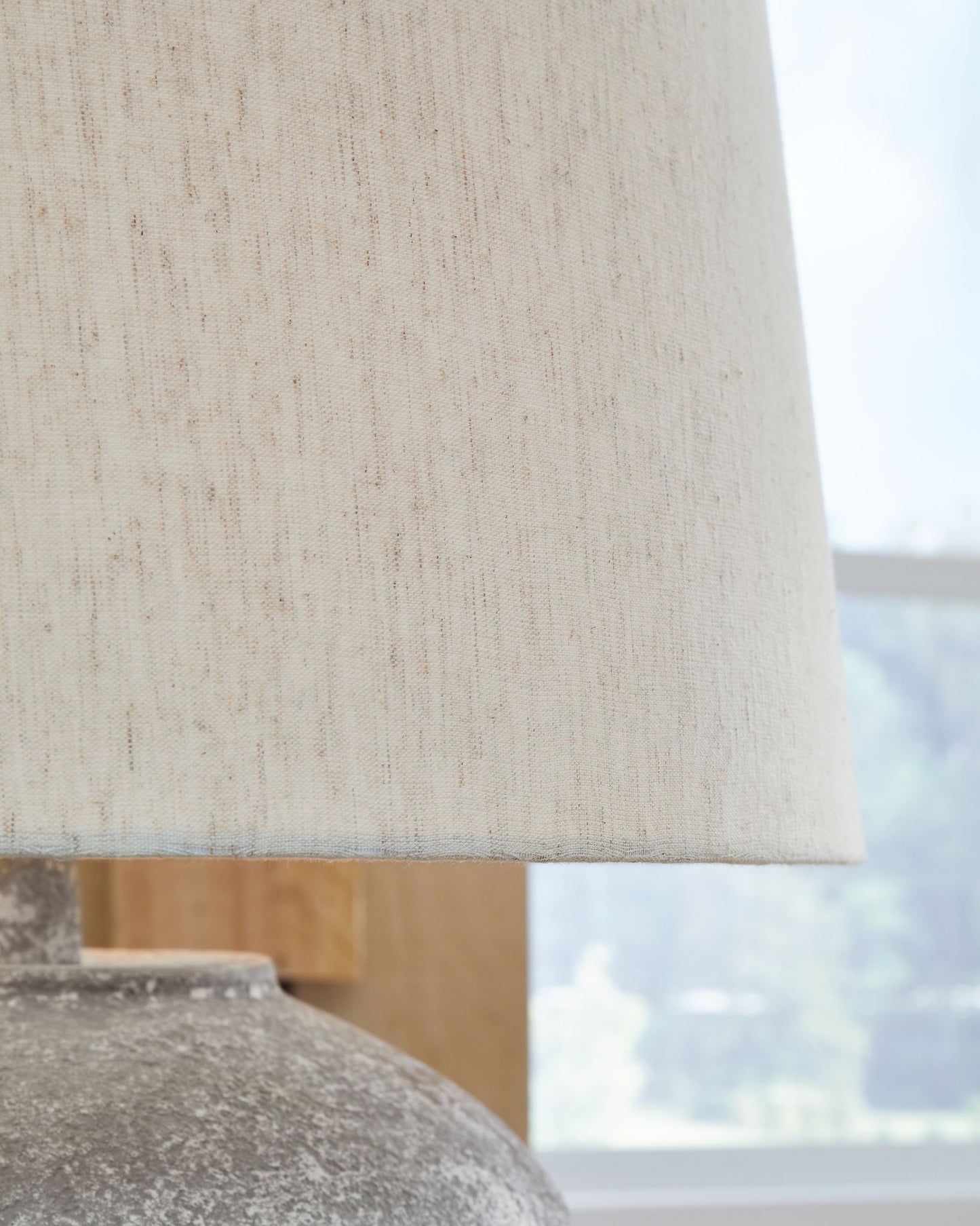 Dreward - Distressed Gray - Paper Table Lamp - Hornell Furniture Outlet