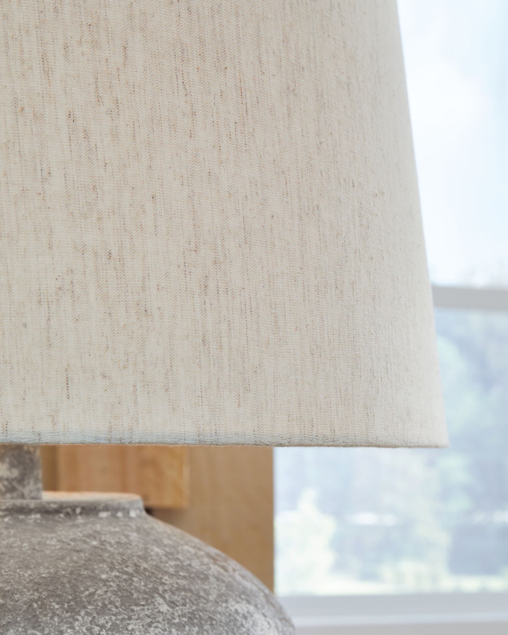 Dreward - Distressed Gray - Paper Table Lamp - Hornell Furniture Outlet