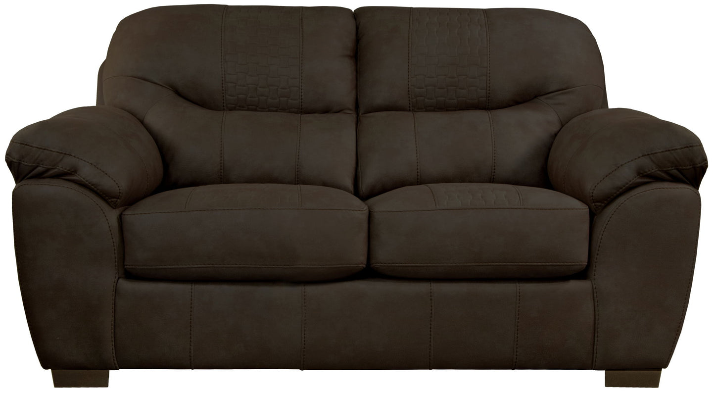 Legend - Loveseat - Chocolate - Hornell Furniture Outlet