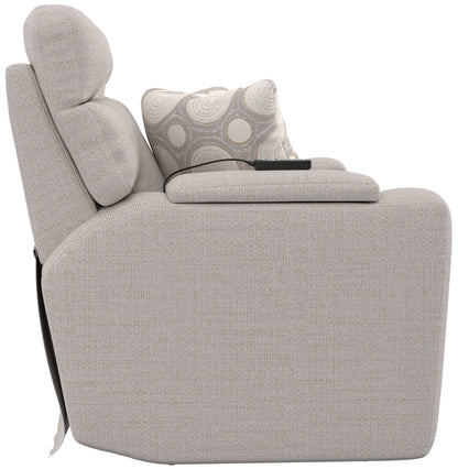 Sanctuary - Health & Wellness Power Reclining Console Loveseat With Power Adjustable Headrest And Lumbar / Therapeutic Heat & Massage - Winter - Hornell Furniture Outlet
