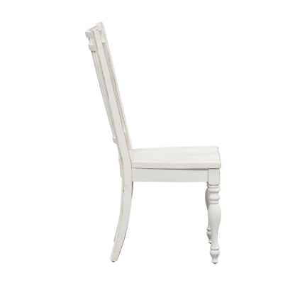 Magnolia Manor - Spindle Back Side Chair - White - Hornell Furniture Outlet