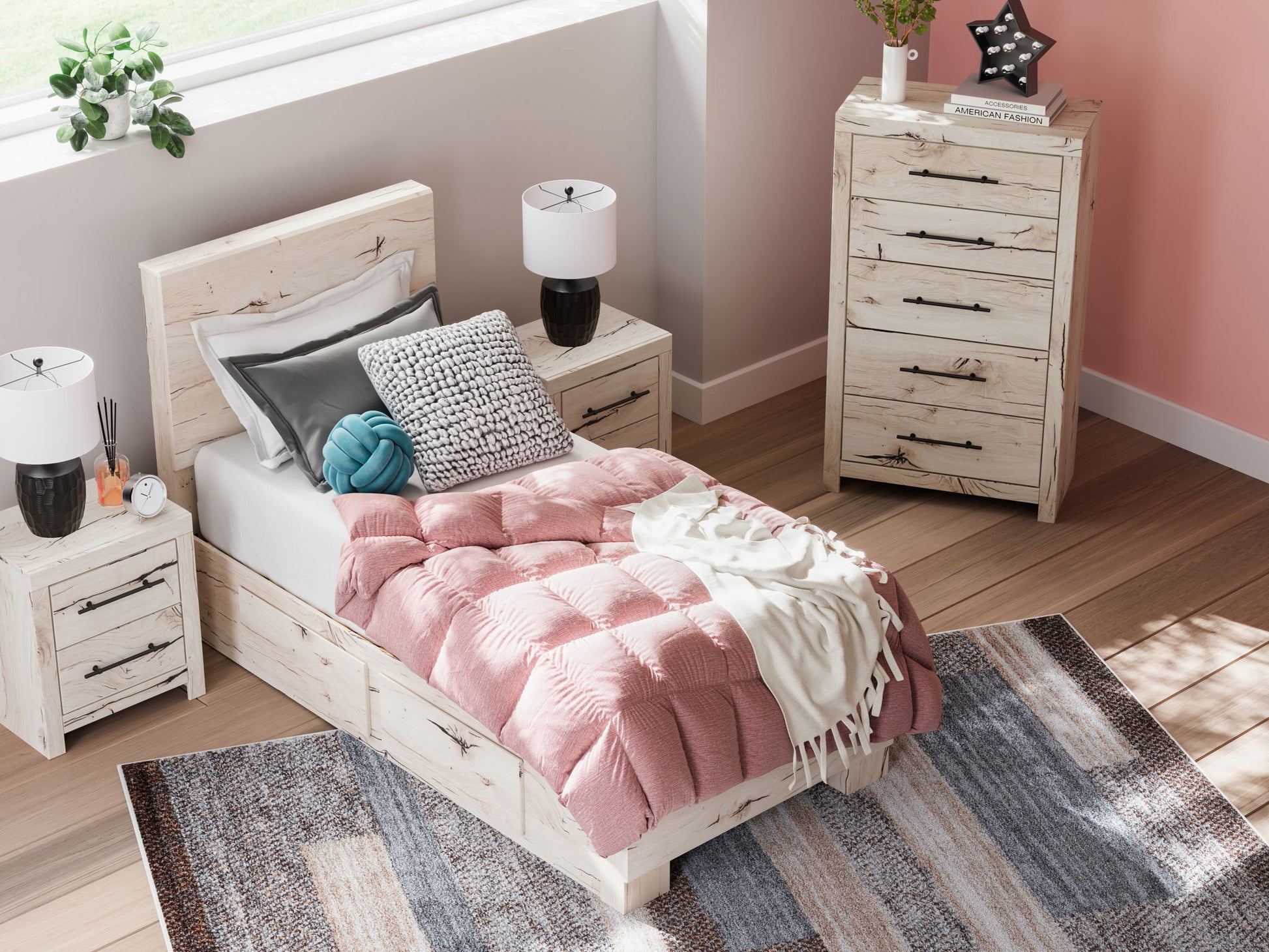 Lawroy - Panel Bed With Storage - Hornell Furniture Outlet
