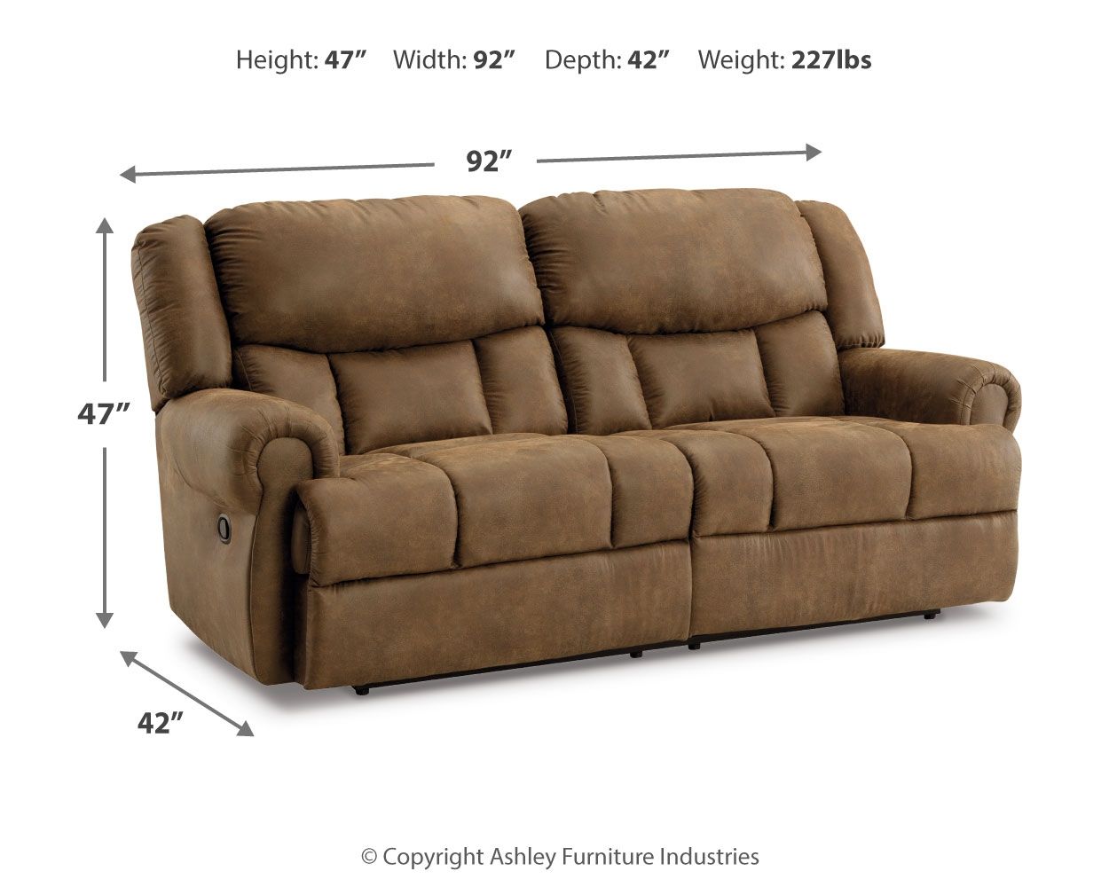 Boothbay - 2 Seat Reclining Sofa - Hornell Furniture Outlet
