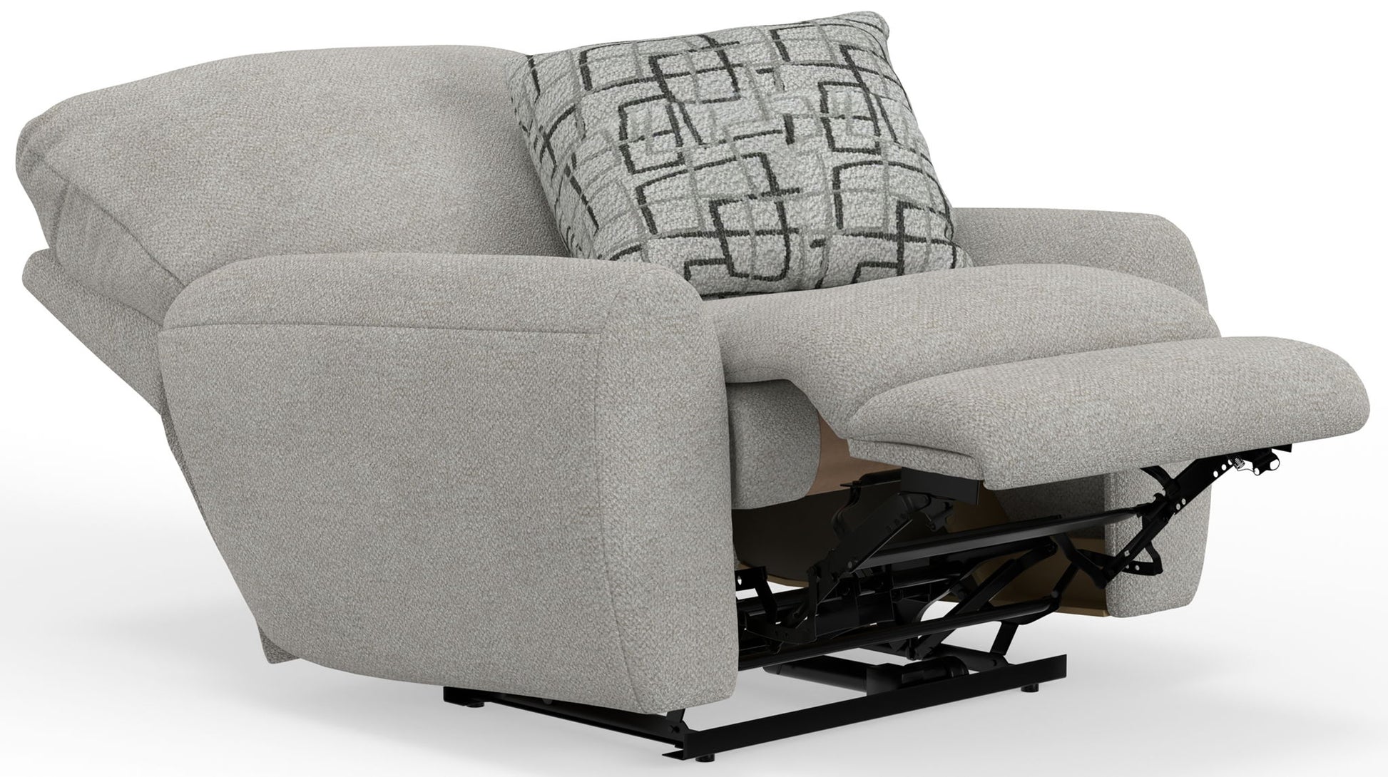 Maxwell - Power Deep Seat Lay Flat Recliner - Hornell Furniture Outlet